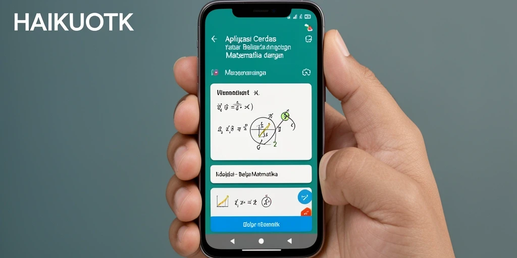 Tampilan antarmuka HAIKUOTK yang menarik dan fungsional untuk belajar matematika.