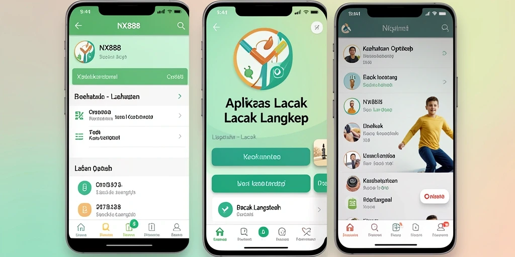 Tampilan antarmuka NX888 yang sederhana dan informatif.