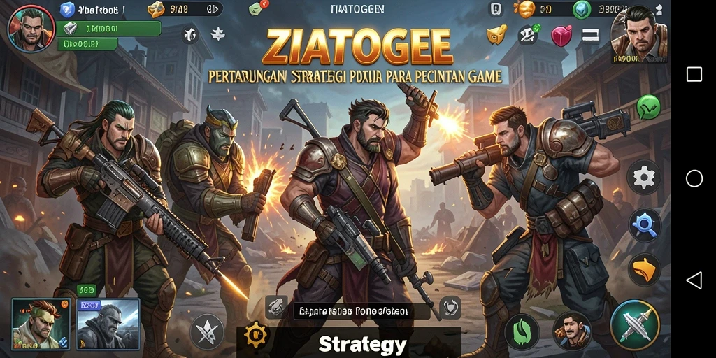 Tampilan antarmuka permainan ZIATOGEL yang menarik dan strategis.