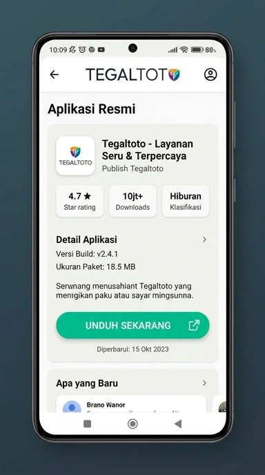 Unduh dan Instal APK tegaltoto untuk Android di Indonesia