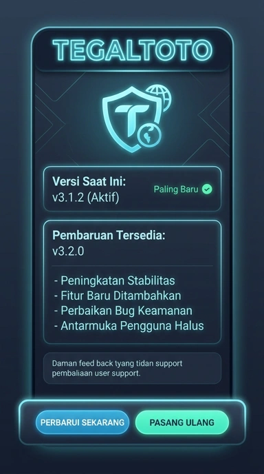 Riwayat Versi Tegaltoto untuk Pengguna Android